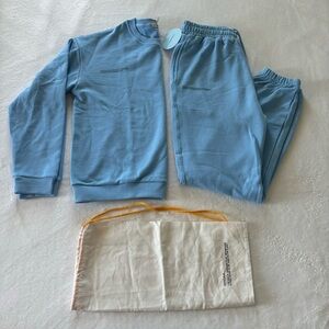 pangaia blue sweatsuit large ($230 retail)